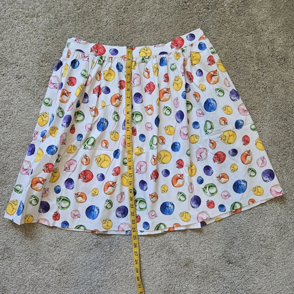 NWT Modcloth More Than Charming Cat Skirt Size XL - Picture 9 of 13